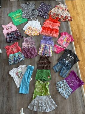 Assorted Girls Clothing Lot - Bright Mix of Colors